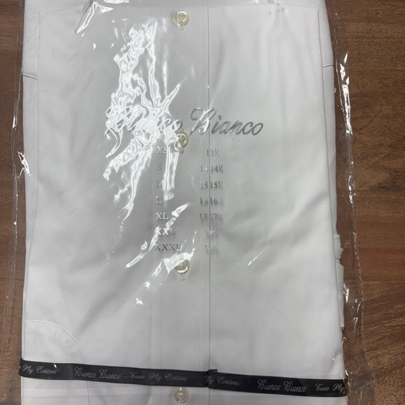 Bianco Bianco Men's Elegant White Dress Shirt - Picture 3 of 5